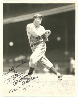 1940 Al Simmons Autographed and Inscribed 8x10 B&W Photograph by George Burke  (PSA/DNA)